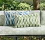 Kravet Reversible Ikat Lumbar Outdoor Pillow