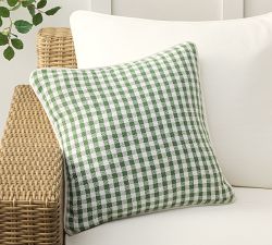 Blaine Check Outdoor Pillow