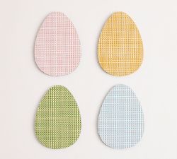 Chilewich Easter Egg Vinyl Coasters - Mixed Set of 4