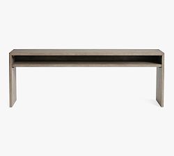 Open Box: Byron Waterfall Grand Console Table (84") - Mason Gray