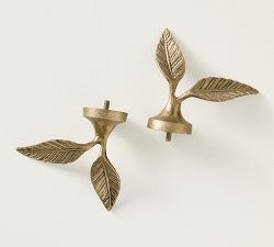 Botanical Forged Iron Finial