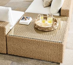 Kostas Wicker Square Outdoor Coffee Table