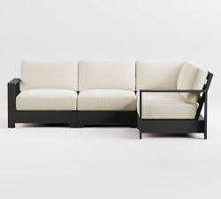 Malibu Metal Platform 4-Piece Outdoor Sectional (107")