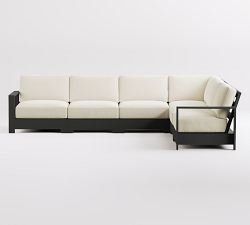 Malibu Metal Platform 6-Piece Outdoor Sectional (140")