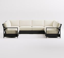 Malibu Metal Platform 8-Piece U-Shaped Outdoor Sectional (139")
