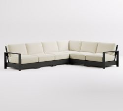 Malibu Metal Platform 6-Piece Outdoor Sectional (140")