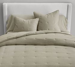 Open Box: Belgian Flax Linen Comforter, Twin/Twin XL - Bamboo