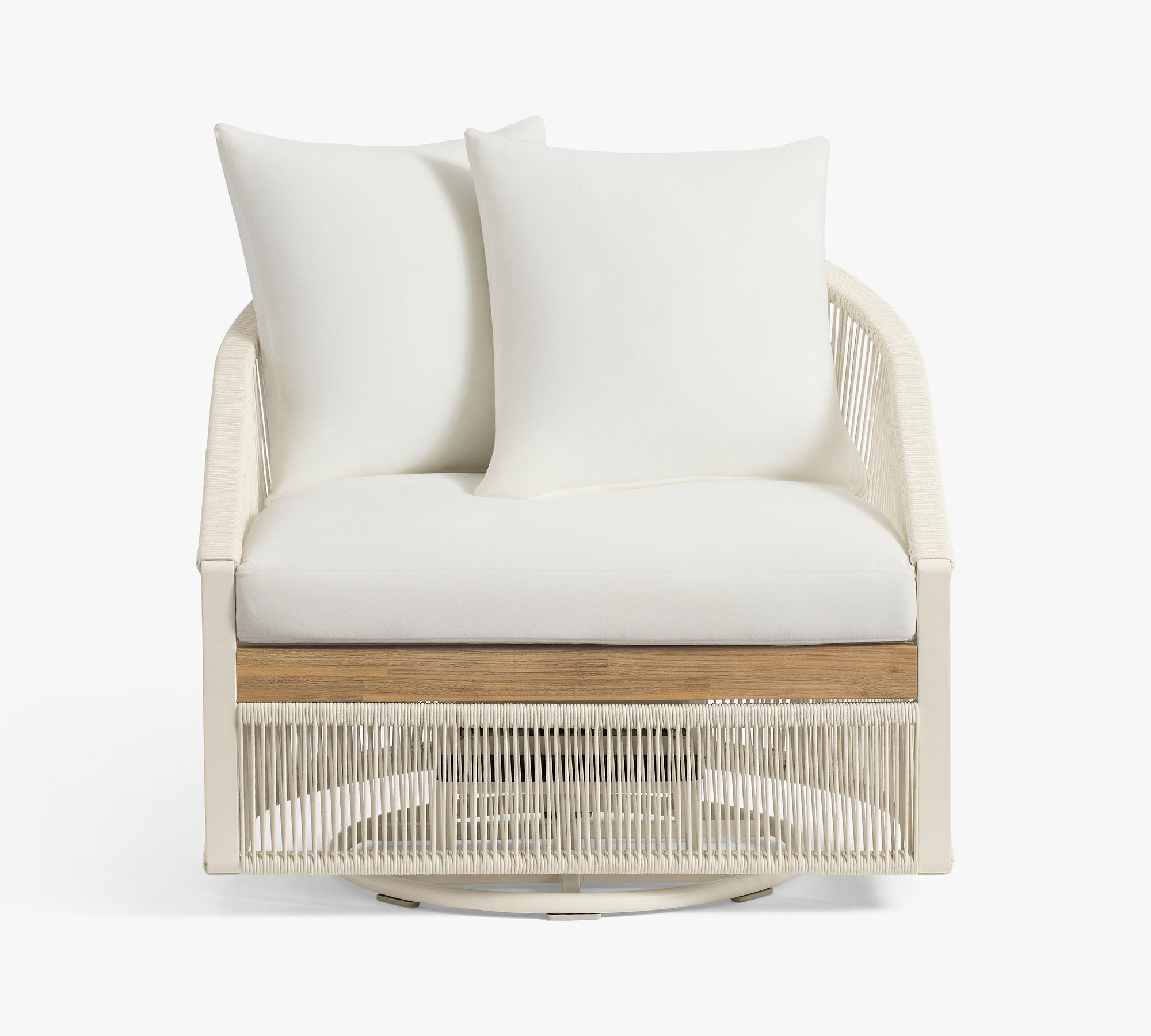 Pottery Barn Lakewood Swivel Lounge Chair - Thumbnail 4
