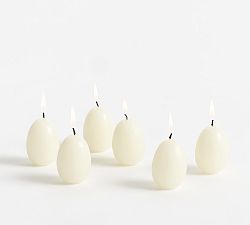 Egg Votive Candles - Set of 6