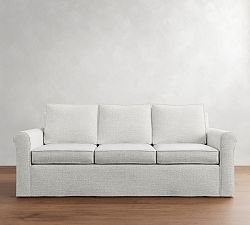 Cameron Roll Arm Slipcovered Side Sleeper Sofa (93")
