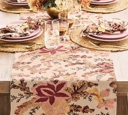 Emrys Embroidered Cotton Table Runner