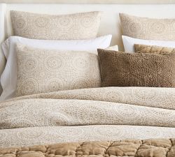 Cotton Jacquard Medallion Duvet Cover