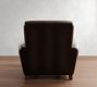 Manhattan Square Arm Leather Chair with Ottoman