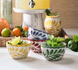 Puebla Porcelain Condiment Bowls - Set of 4