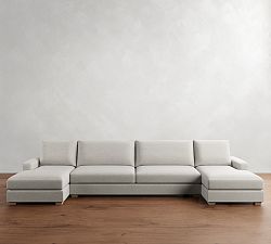 Canyon Square Arm Double Chaise Sectional (152"&ndash;206")