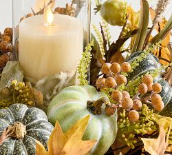 Faux Mixed Autumnal Centerpiece