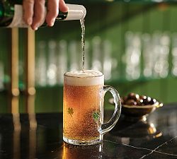 Four Leaf Clover Icon Beer Glasses - Set of 2