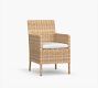 Huntington Wicker Roll Arm Outdoor Dining Chair