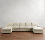 Pearce Square Arm Double Chaise Sectional (124"&ndash;175")