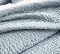 Pick-Stitch Handcrafted Cotton Linen Quilt