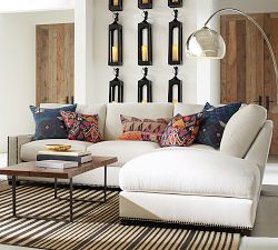 Turner Square Arm 3-Piece Bumper Sectional (106"&ndash;110")