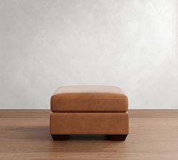 Big Sur Leather Ottoman