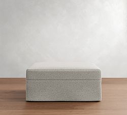 Big Sur Slipcovered Sectional Ottoman