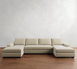 Big Sur Square Arm Double Chaise Sectional (146"&ndash;198")