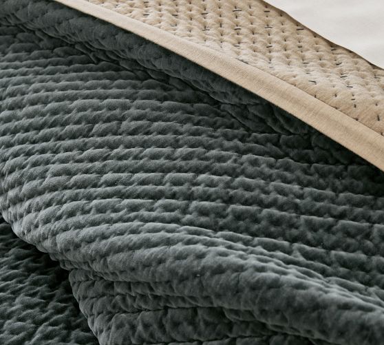 Cross Stitch Velvet Quilt