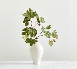 Faux Green Fig Branch