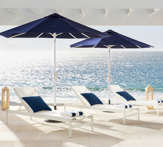 Fiji Metal & Mesh Stackable Outdoor Single Chaise Lounge, Set of 2