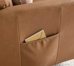 Parker Leather Power Swivel Glider Recliner with Massage &amp; Heat