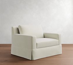 York Square Arm Slipcovered Chair And A Half