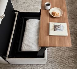 Big Sur Storage Ottoman with Pull Out Table