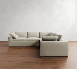 Dream Wood Base 3-Piece L-Shaped Sectional (120")