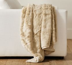 Faux Fur Alpaca Throw