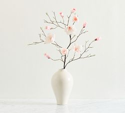 Faux Pink Magnolia Branch