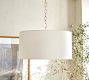 Linen Drum Pendant (24")