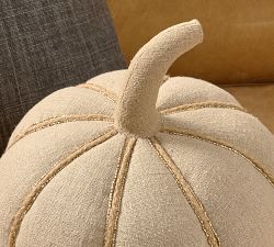 Shimmer Pumpkin Shaped Pillow