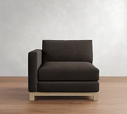 Build Your Own Jake Deep Seat Leather Seadrift Wood Base Sectional