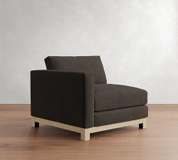 Build Your Own Jake Deep Seat Leather Seadrift Wood Base Sectional