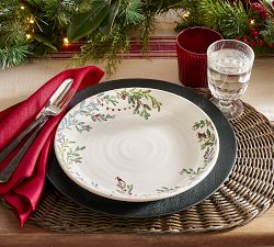Christmas in the Country 12-Piece Stoneware Dinnerware Set