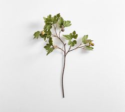 Faux Green Fig Branch
