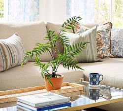 Faux Potted Wide Trunk Fern