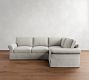 PB Comfort Roll Arm Slipcovered 3-Piece Sectional (108")