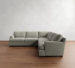 Townsend Square Arm 3-Piece L-Shaped Sectional (113")
