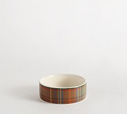 Woodrow Plaid Pet Bowl