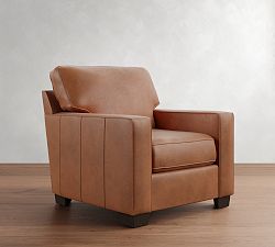 Buchanan Square Arm Leather Chair