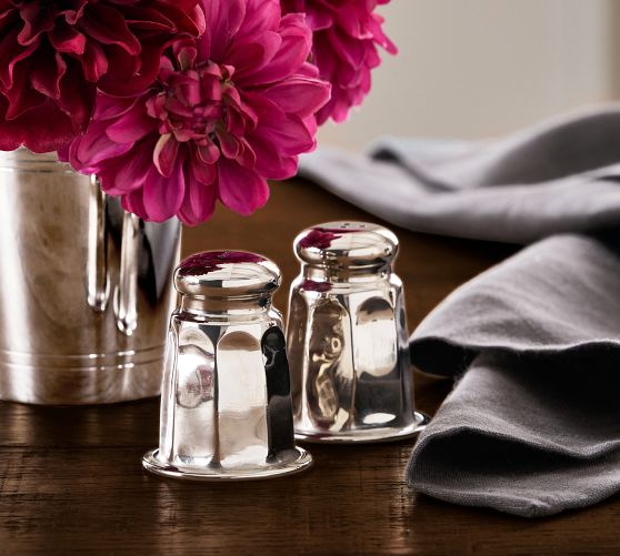 Heritage Silver Salt & Pepper Shakers - Thumbnail 5