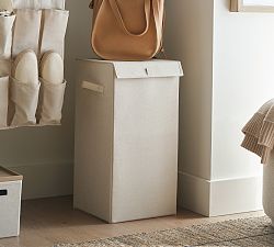 Linen Collapsible Laundry Basket